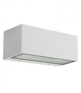 1 Light Outdoor Wall Light White IP54, E27 - 1