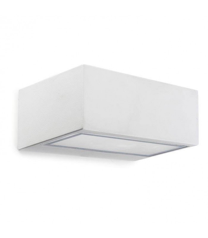 1 Light Outdoor Wall Light White IP44 - 1