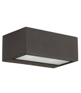 1 Light Outdoor Wall Light Brown IP44 - 1