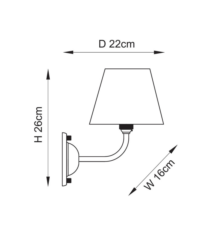 Dome Arc Brushed Aged Brass Plate Wall Light with Peachy Keen Fabric Leaf Shade 16cm B22-10