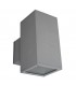 1 Light Outdoor Wall Light Grey IP65 - 1