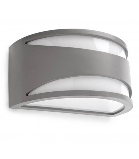 1 Light Outdoor Wall Light Grey IP65, E27 - 1