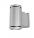 1 Light Outdoor Cylinder Wall Light Grey IP65 - 1