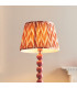 Higgledy Gloss Pink Clay Paint Floor Lamp with Apricot Orange Fabric Zigzag Shade 35cm E27-4
