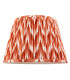 Higgledy Gloss Pink Clay Paint Floor Lamp with Apricot Orange Fabric Zigzag Shade 35cm E27-9