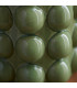 Bobble Olive Green Glaze Table Lamp with Pearl Grey Fabric Ripple Shade 25cm B22-6