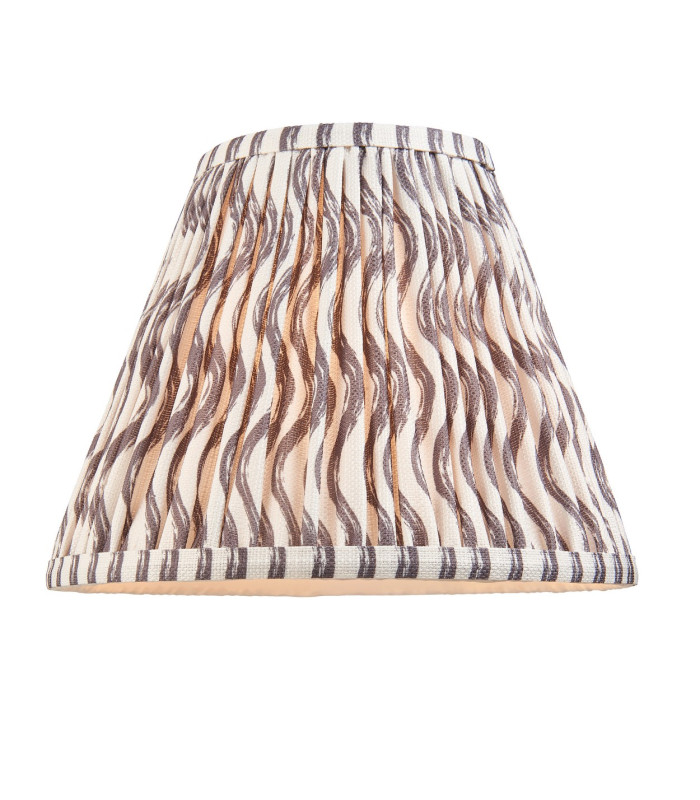 Bobble Olive Green Glaze Table Lamp with Pearl Grey Fabric Ripple Shade 25cm B22-9