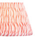 Bobble Olive Green Glaze Table Lamp with Coral Pink Fabric Ripple Shade 25cm B22-8