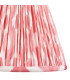 Myrtle Almond White Table Lamp with Coral Pink Fabric Ikat Shade 25cm B22-8