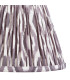 Myrtle Almond White Table Lamp with Pearl Grey Fabric Ikat Shade 25cm B22-8
