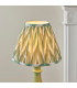 Myrtle Cotswold Green Table Lamp with Cotswold Green Fabric Zigzag Shade 25cm B22-4
