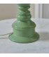 Myrtle Cotswold Green Table Lamp with Cotswold Green Fabric Zigzag Shade 25cm B22-7