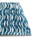 Myrtle Marlin Blue Table Lamp with Marlin Blue Fabric Ripple Shade 25cm B22-8