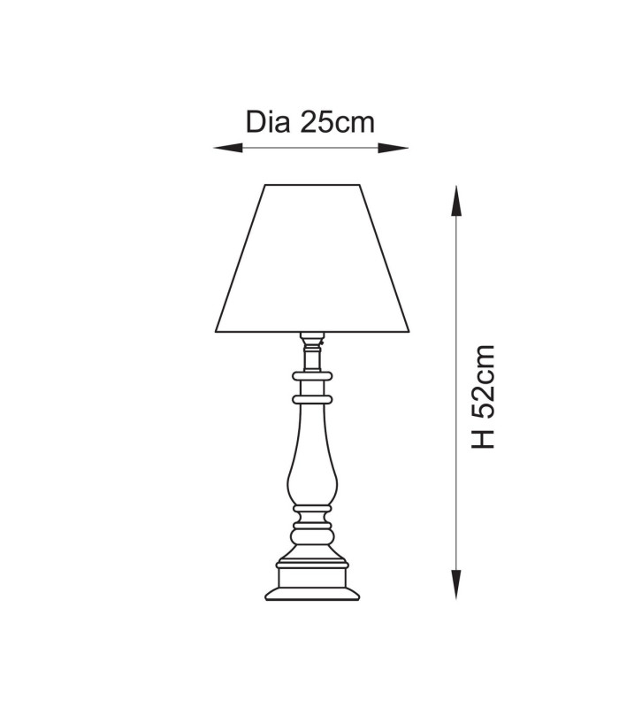 Myrtle Marlin Blue Table Lamp with Marlin Blue Fabric Ripple Shade 25cm B22-10