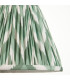 Myrtle Pink Clay Table Lamp with Cotswold Green Fabric Zigzag Shade 25cm B22-8
