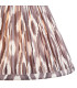 Layered Leaf Ivory Crackle Glaze Table Lamp with Pearl Grey Fabric Ikat Shade 30cm B22-8