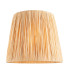 Layered Leaf Ivory Crackle Glaze Table Lamp with Natural Raffia Raffia Shade 30cm B22-9
