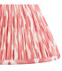 Monroe Gloss Green Glaze Table Lamp with Coral Pink Fabric Ikat Shade 30cm B22-8