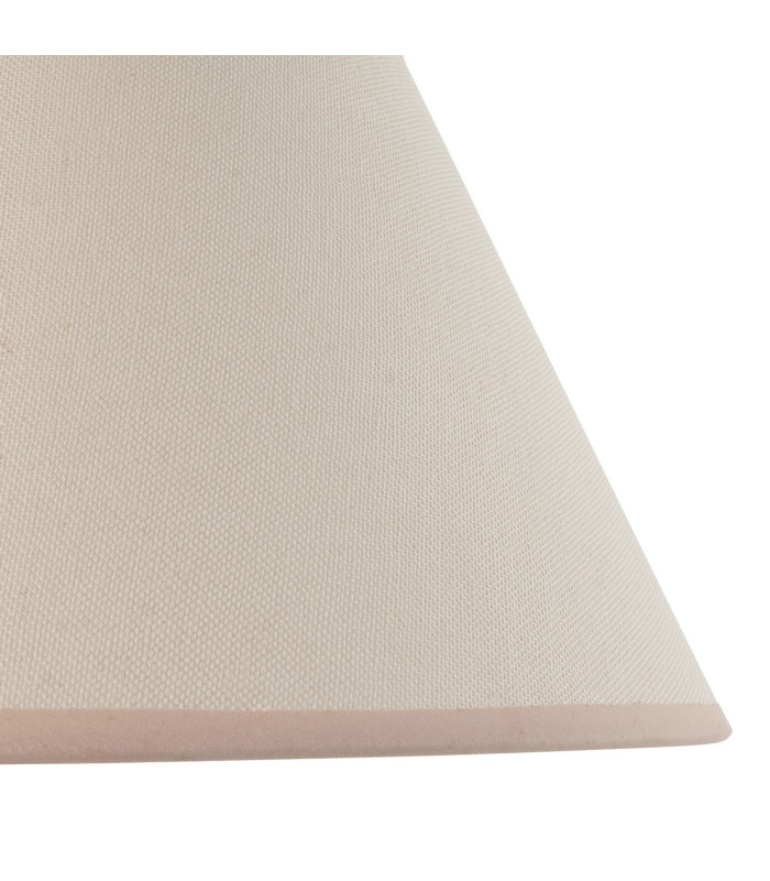 Monroe Gloss Green Glaze Table Lamp with Vintage White Fabric Ivy Shade 30cm B22-8