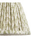 Santiago Brushed Aged Brass Plate Wall Light with Herb Garden Green Fabric Leaf Shade 20cm B22-8