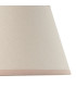 Santiago Brushed Aged Brass Plate Wall Light with Vintage White Fabric Ivy Shade 20cm B22-8