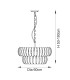 Montrose Pendant Ceiling Light Brushed Aged Brass Plate & Handmade Clear Textured Glass 6x E14-10