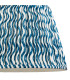 Eltham Brushed Aged Brass Plate Blue Flex Pendant Light with Marlin Blue Fabric Ripple Shade 40cm B22-7