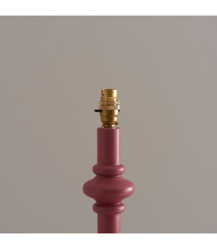 Carnaby Satin Pink Clay Paint Floor Lamp with Coral Pink Fabric Ripple Shade 35cm B22-5
