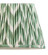 Carnaby Satin Pink Clay Paint Floor Lamp with Cotswold Green Fabric Zigzag Shade 35cm B22-8