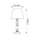 Bibury Satin Cotswold Green Paint Table Lamp with Herb Garden Green Fabric Leaf Shade 20cm B22-10