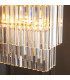 Conaston Bar Pendant Ceiling Light Brushed Aged Brass Plate & Clear Cut Glass 4x E14-7