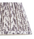 Obelisk T Bar Brushed Aged Brass Plate Wall Light with Pearl Grey Fabric Leaf Shade 20cm B22-7