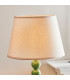 Higgledy Gloss Cotswold Green Paint Floor Lamp with Vintage White Fabric Ivy Shade 35cm E27-4