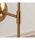 Obelisk T Bar Brushed Aged Brass Plate Wall Light with Apricot Orange Fabric Zigzag Shade 20cm B22-5