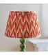 Higgledy Gloss Cotswold Green Paint Floor Lamp with Apricot Orange Fabric Zigzag Shade 35cm E27-4