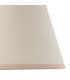 Obelisk T Bar Brushed Aged Brass Plate Wall Light with Vintage White Fabric Ivy Shade 20cm B22-7