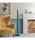Higgledy Gloss Marlin Blue Paint Floor Lamp with Marlin Blue Fabric Ripple Shade 35cm E27-5