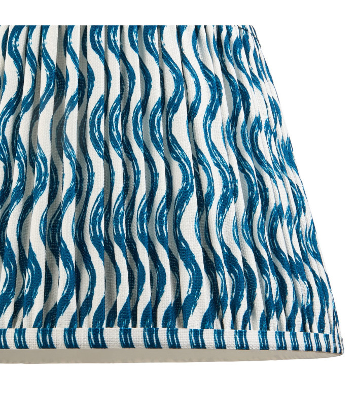 Higgledy Gloss Marlin Blue Paint Floor Lamp with Marlin Blue Fabric Ripple Shade 35cm E27-8