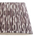 Carnaby Satin Cotswold Green Paint Floor Lamp with Pearl Grey Fabric Ikat Shade 35cm B22-8