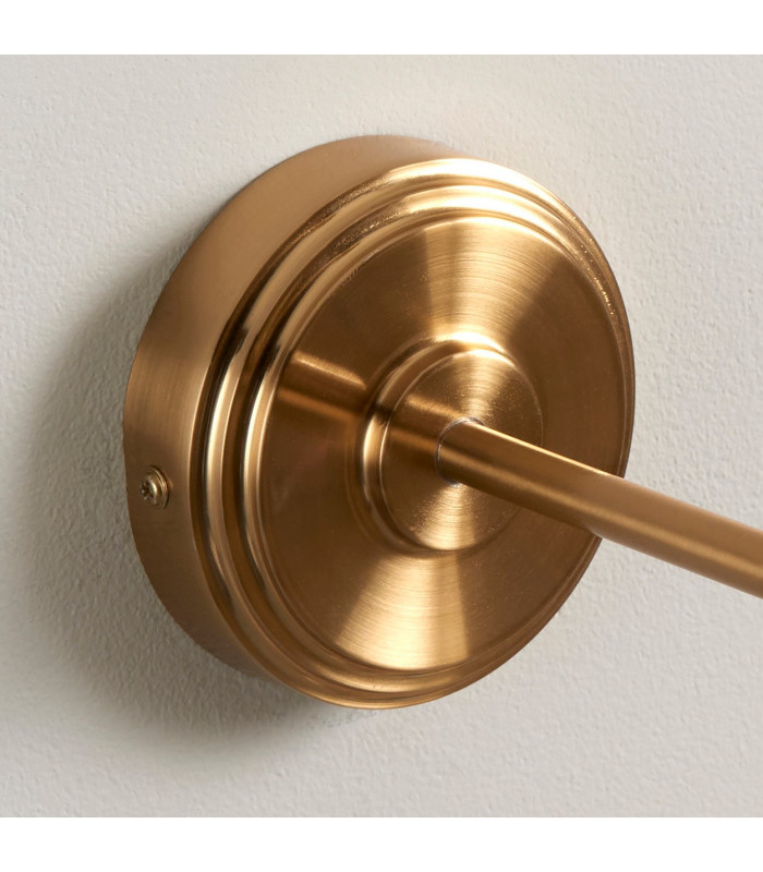 Step Wing Brushed Aged Brass Plate Wall Light with Coral Pink Fabric Ripple Shade 16cm B22-5