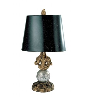 1 Light Table Lamp Black, Gold, E27 - 1
