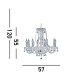 Hale 8 Light Crystal Chandelier Chrome Finish E14_Line