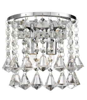 Hanna Indoor Wall 2 Light Chrome with Crystals G9_Main