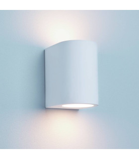 Gypsum 1 Light Up & Down Wall Light Paintable White Plaster G9_Main