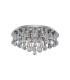 Hanna 8 Light Ceiling Semi Flush Light Chrome with Diamond Crystals G9_Off