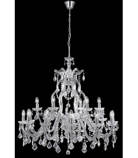Marie Therese 18 Light Crystal Chandelier Chrome Finish E14_Main