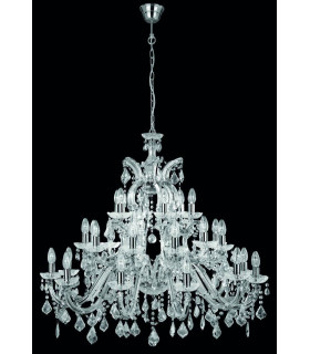 Marie Therese 30 Light Crystal Chandelier Chrome Finish E14_Main