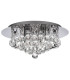 Hanna 4 Light Ceiling Semi Flush Light Chrome with Crystals G9_Main