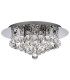 Hanna 4 Light Ceiling Semi Flush Light Chrome with Crystals G9_Off