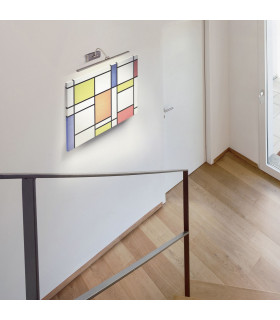 LED Picture Wall Light Satin Silver_Room